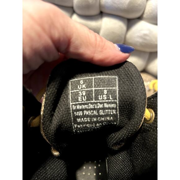 Dr Martens Gold Pascal Glitter size 8/EU 39 - Picture 7 of 7